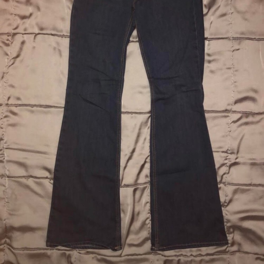 dark wash flare jeans